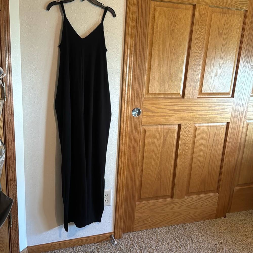 Black Strappy Maxi Dress